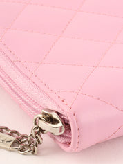 2004 Cambon logo zip long wallet in pink/black