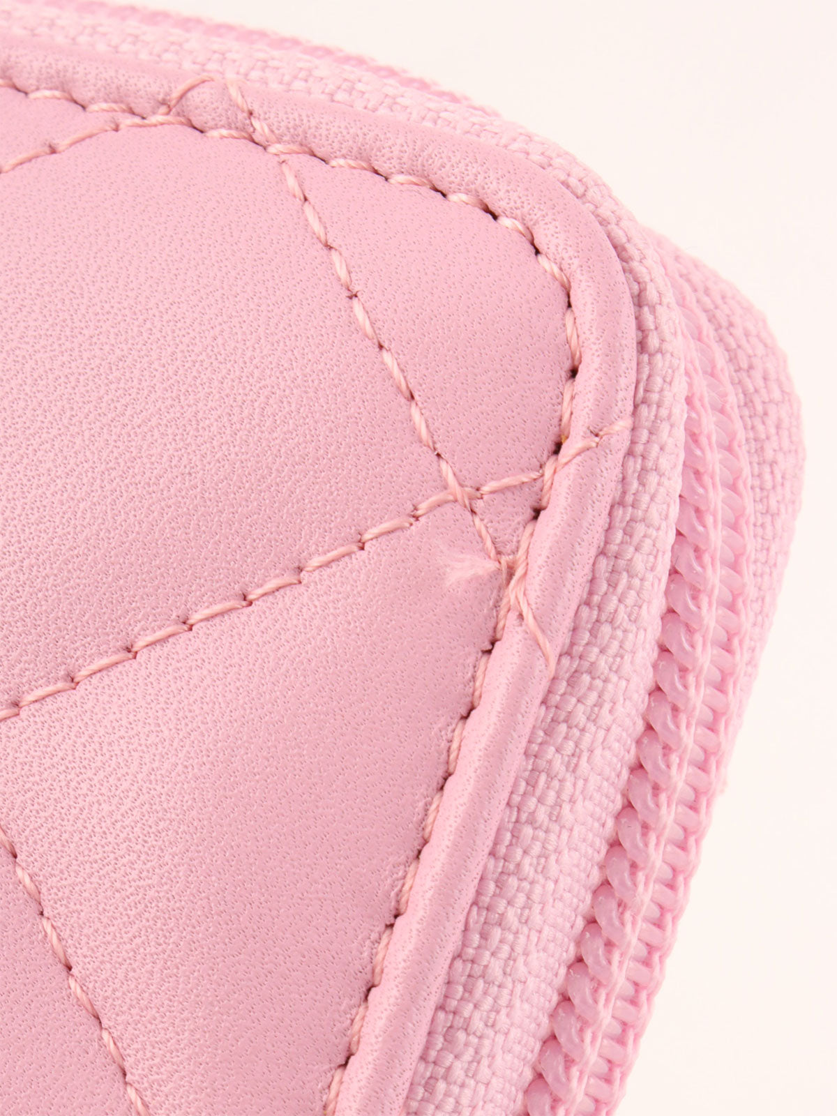 2004 Cambon logo zip long wallet in pink/black