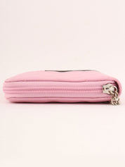 2004 Cambon logo zip long wallet in pink/black