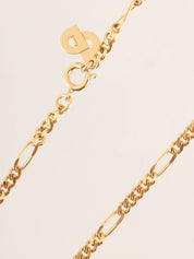 Logo Plate Necklace Gold