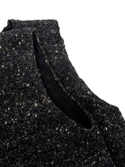 Tweed sleeveless dress in black/multi