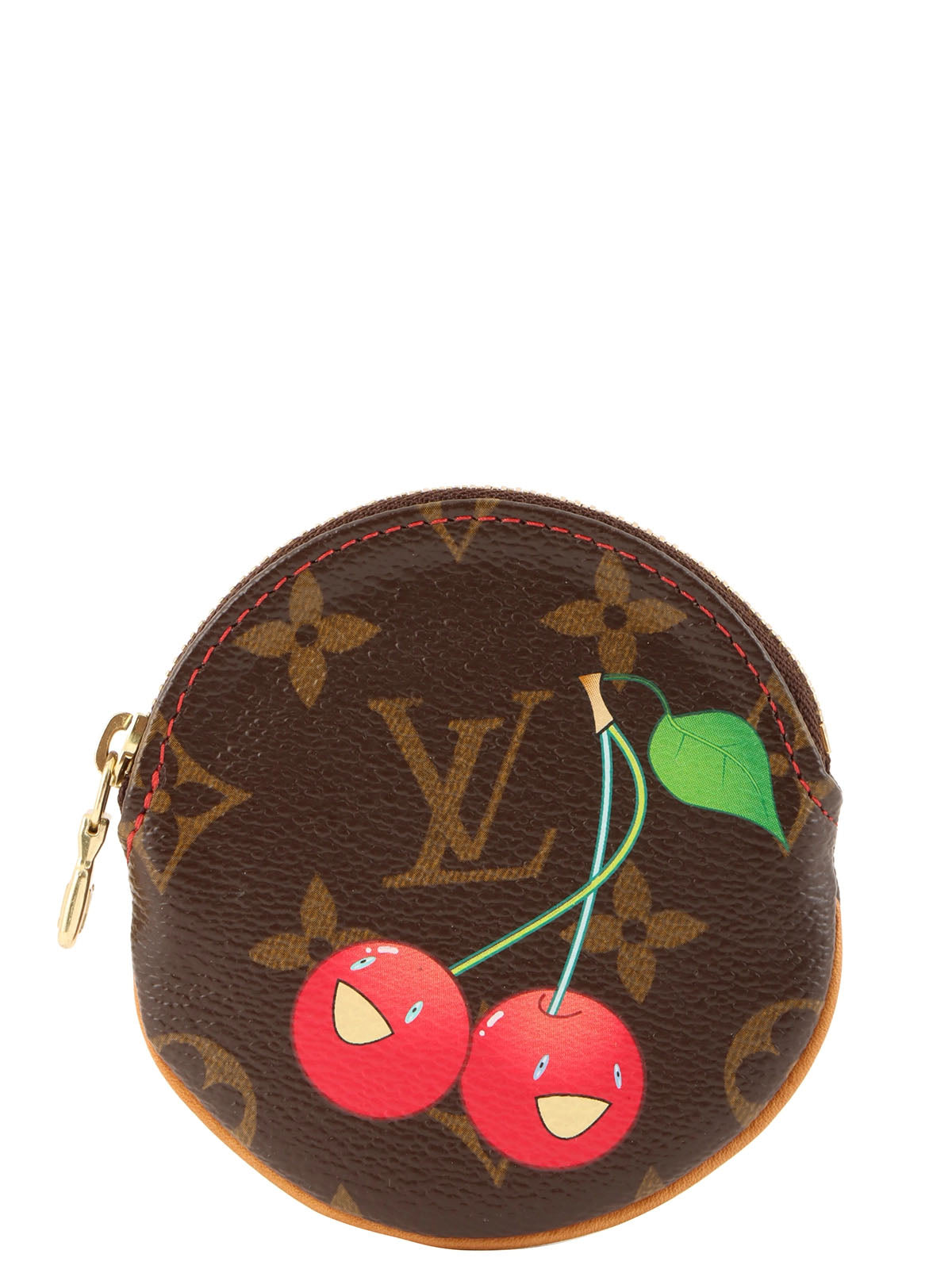 2005 Takashi Murakami Collaboration Monogram Cherry Coin Loose Brown/Multi