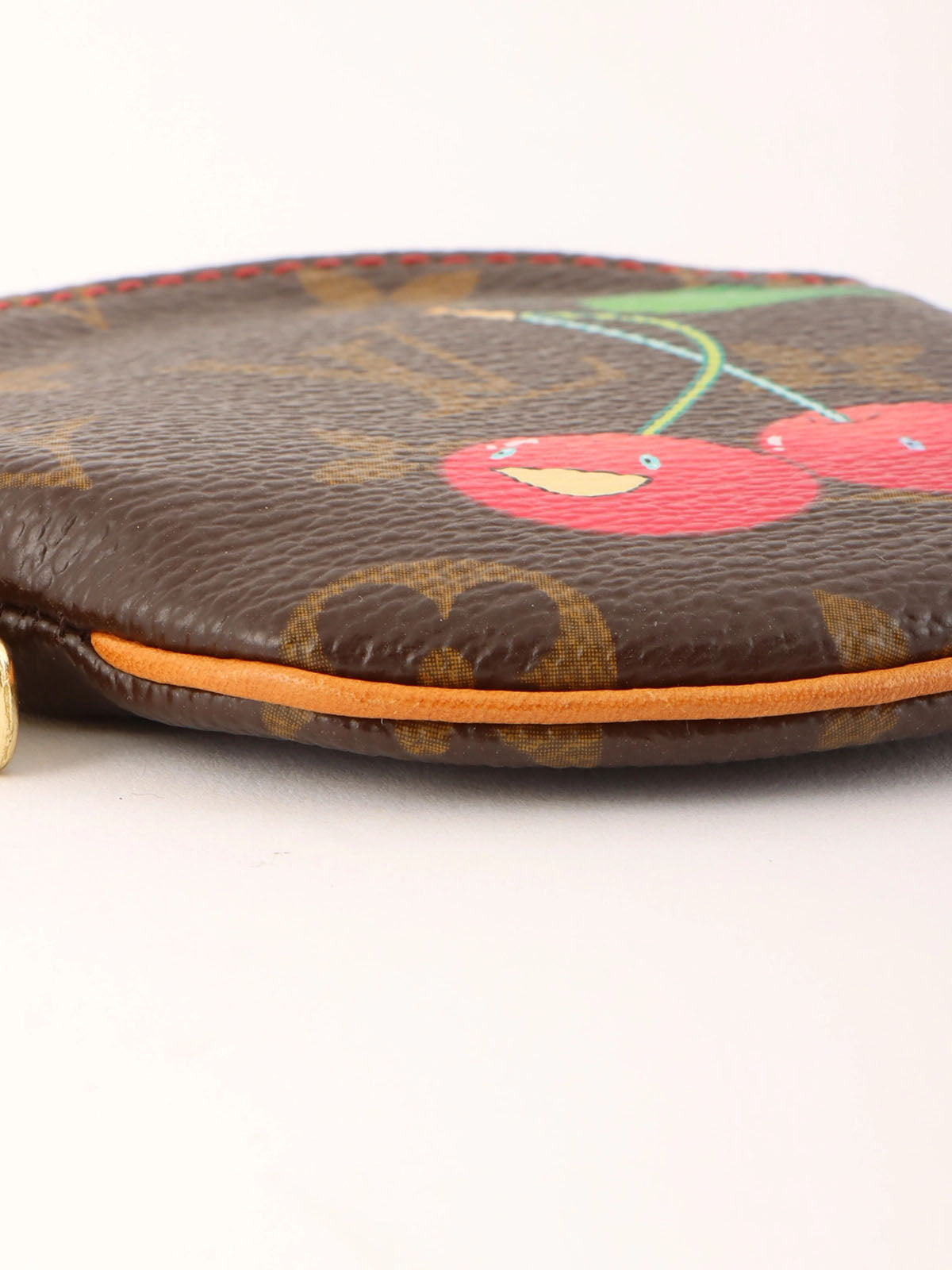 2005 Takashi Murakami Collaboration Monogram Cherry Coin Loose Brown/Multi