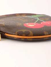 2005 Takashi Murakami Collaboration Monogram Cherry Coin Loose Brown/Multi