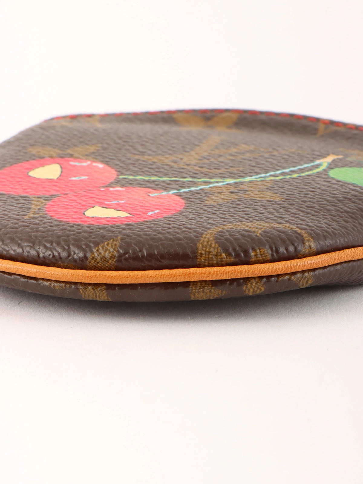 2005 Takashi Murakami Collaboration Monogram Cherry Coin Loose Brown/Multi
