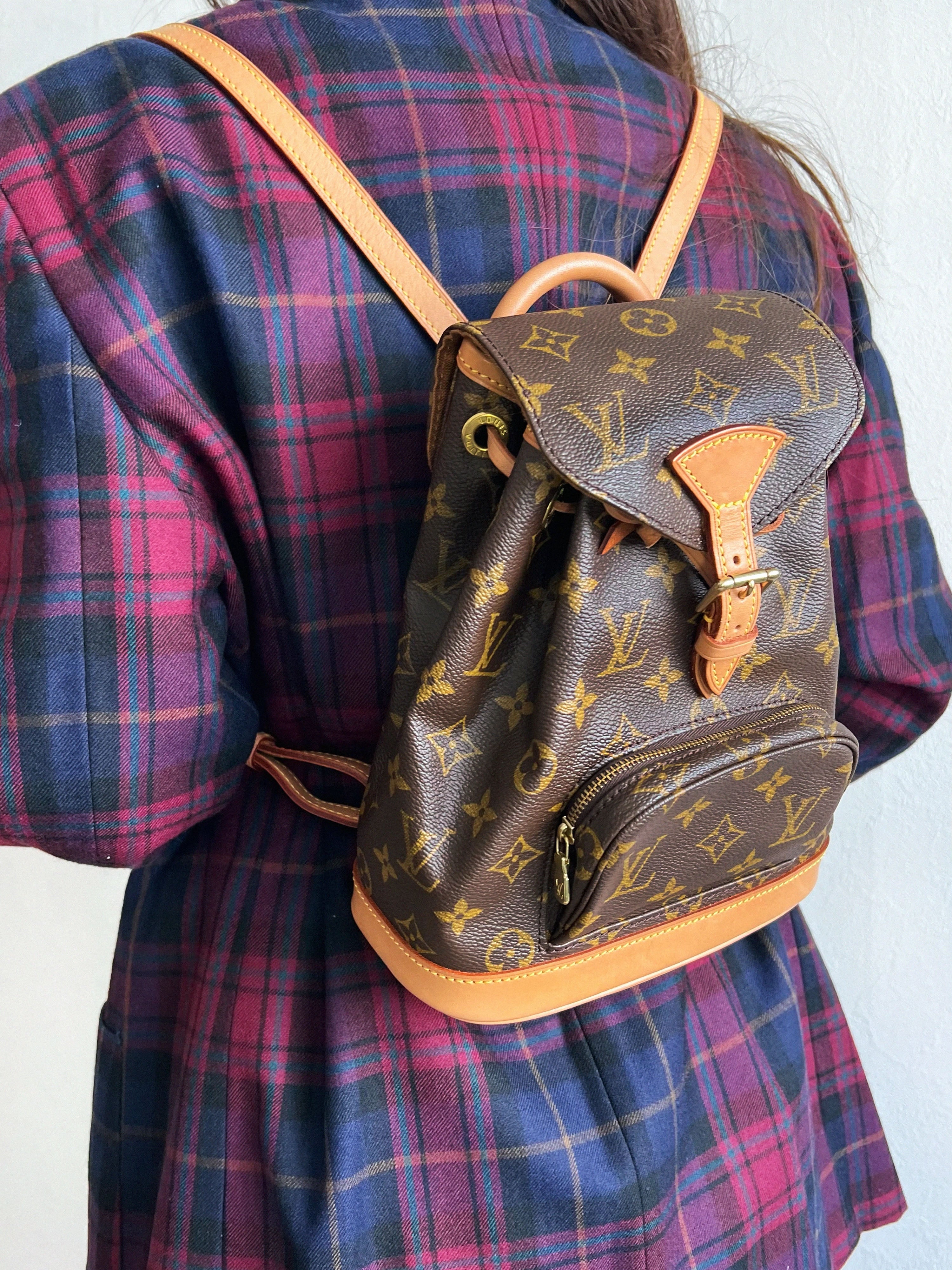 1997 Monogram Mini Montsouris 棕色帆布包