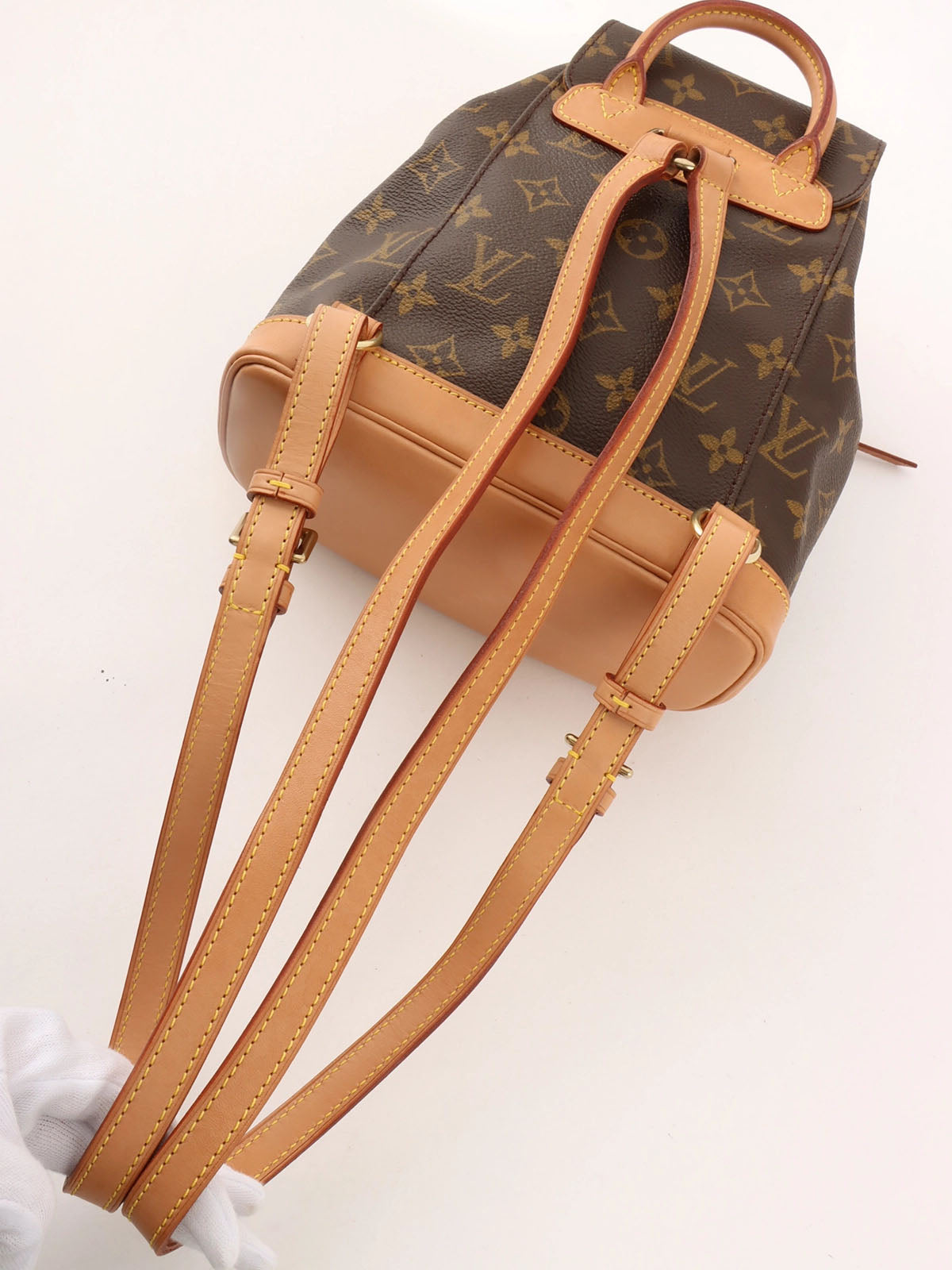 1997 Monogram Mini Montsouris 棕色帆布包