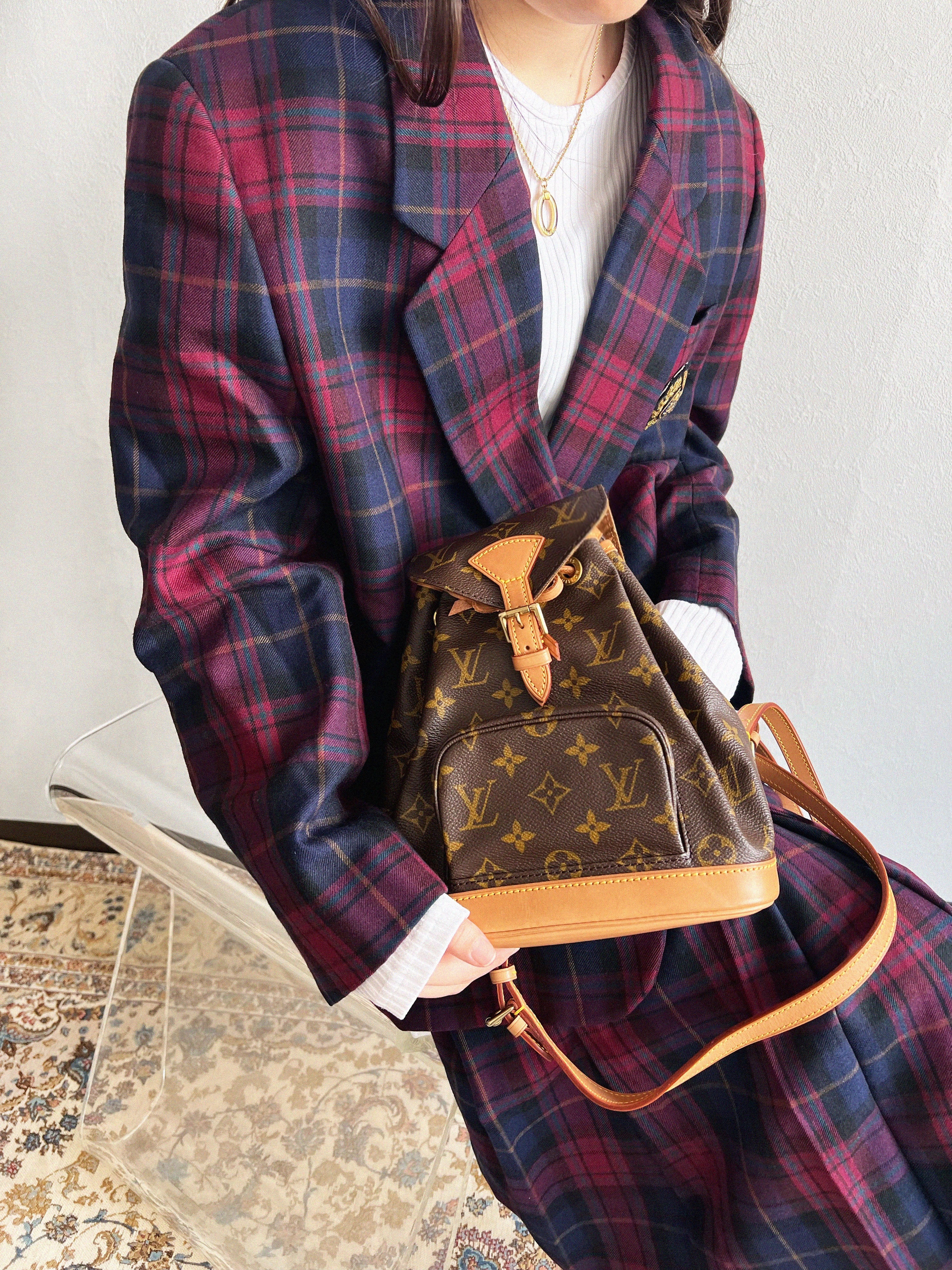1997 Monogram Mini Montsouris 棕色帆布包