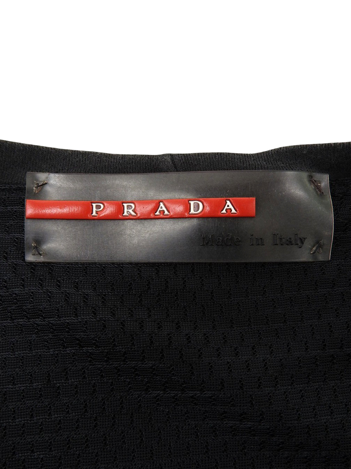 Side Logo Sleeveless Top in Black