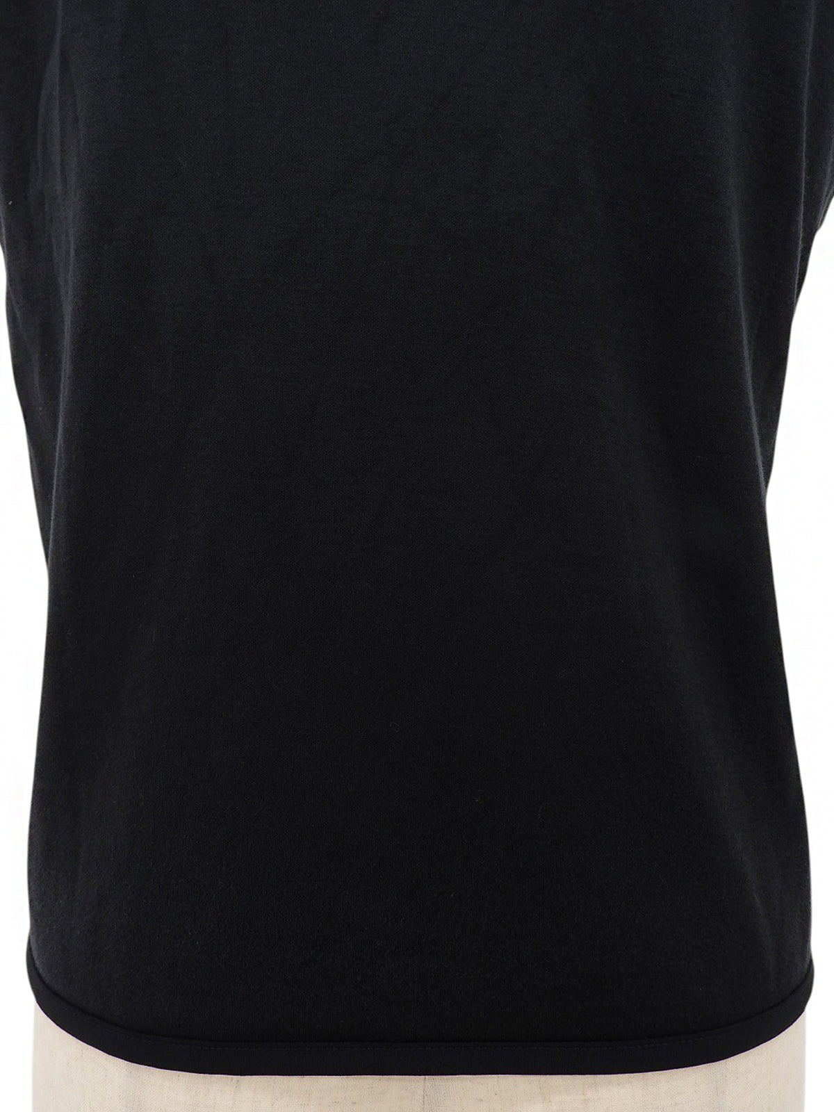 Side Logo Sleeveless Top in Black