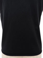 Side Logo Sleeveless Top in Black