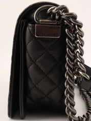 2014 Boy Chanel Chain Shoulder Bag in Black