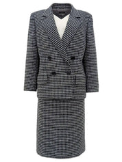 Houndstooth pattern set-up in gray/black