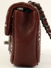 2014 Made Studs CC Turn Lock Chain Bag Mini Bordeaux