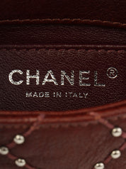 2014 Made Studs CC Turn Lock Chain Bag Mini Bordeaux