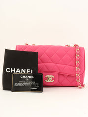 2015 Matelasse Stitch CC 旋锁单肩包 粉色