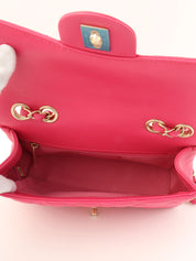 2015 Matelasse Stitch CC 旋锁单肩包 粉色