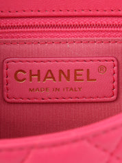 2015 Matelasse Stitch CC 旋锁单肩包 粉色