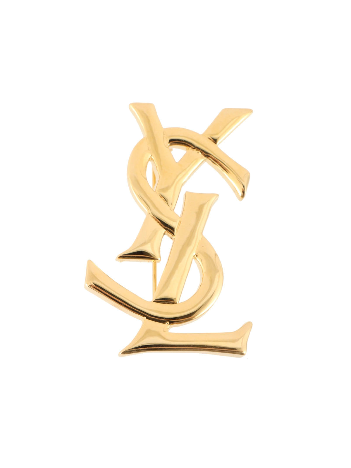 徽标胸针金色