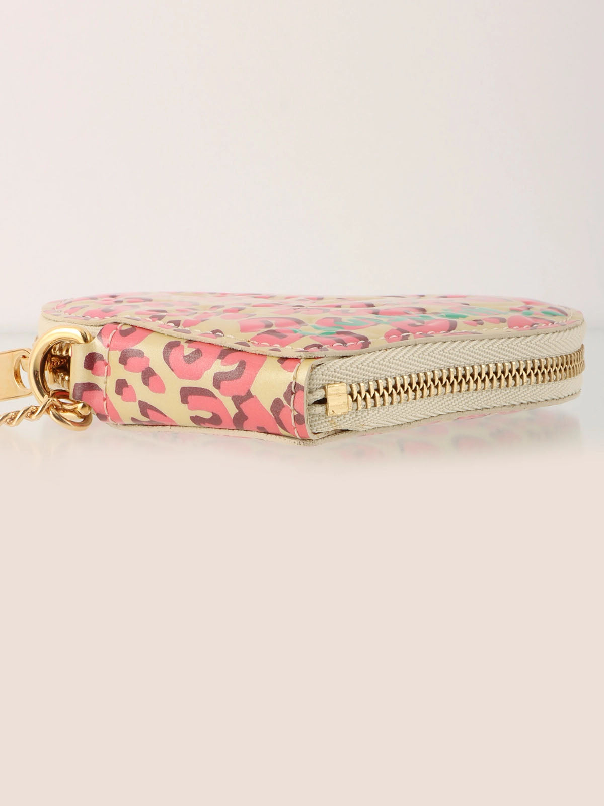 2010 Monogram Vernis Porte Monnaie Cool Leopard Print Blanc Corail