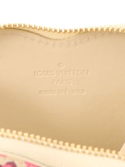 2010 Monogram Vernis Porte Monnaie Cool Leopard Print Blanc Corail