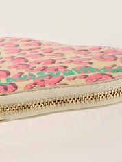 2010 Monogram Vernis Porte Monnaie Cool Leopard Print Blanc Corail