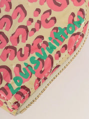 2010 Monogram Vernis Porte Monnaie Cool Leopard Print Blanc Corail