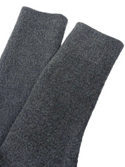 Grey wool logo button long coat