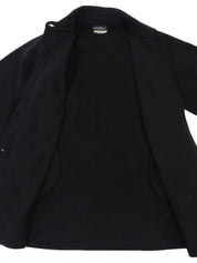 Design Button Coat Black
