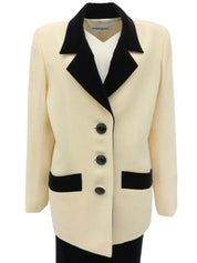 Velour Bicolor Set Up Ivory/Black
