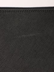 ロゴプレートハンドバッグ ブラック