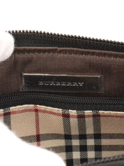 ロゴプレートハンドバッグ ブラック