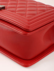 2014 Boy Chanel Chain Shoulder Bag in Red