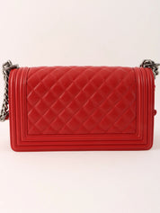 2014 Boy Chanel Chain Shoulder Bag in Red