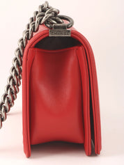 2014 Boy Chanel Chain Shoulder Bag in Red