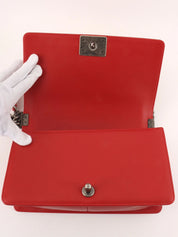 2014 Boy Chanel Chain Shoulder Bag in Red