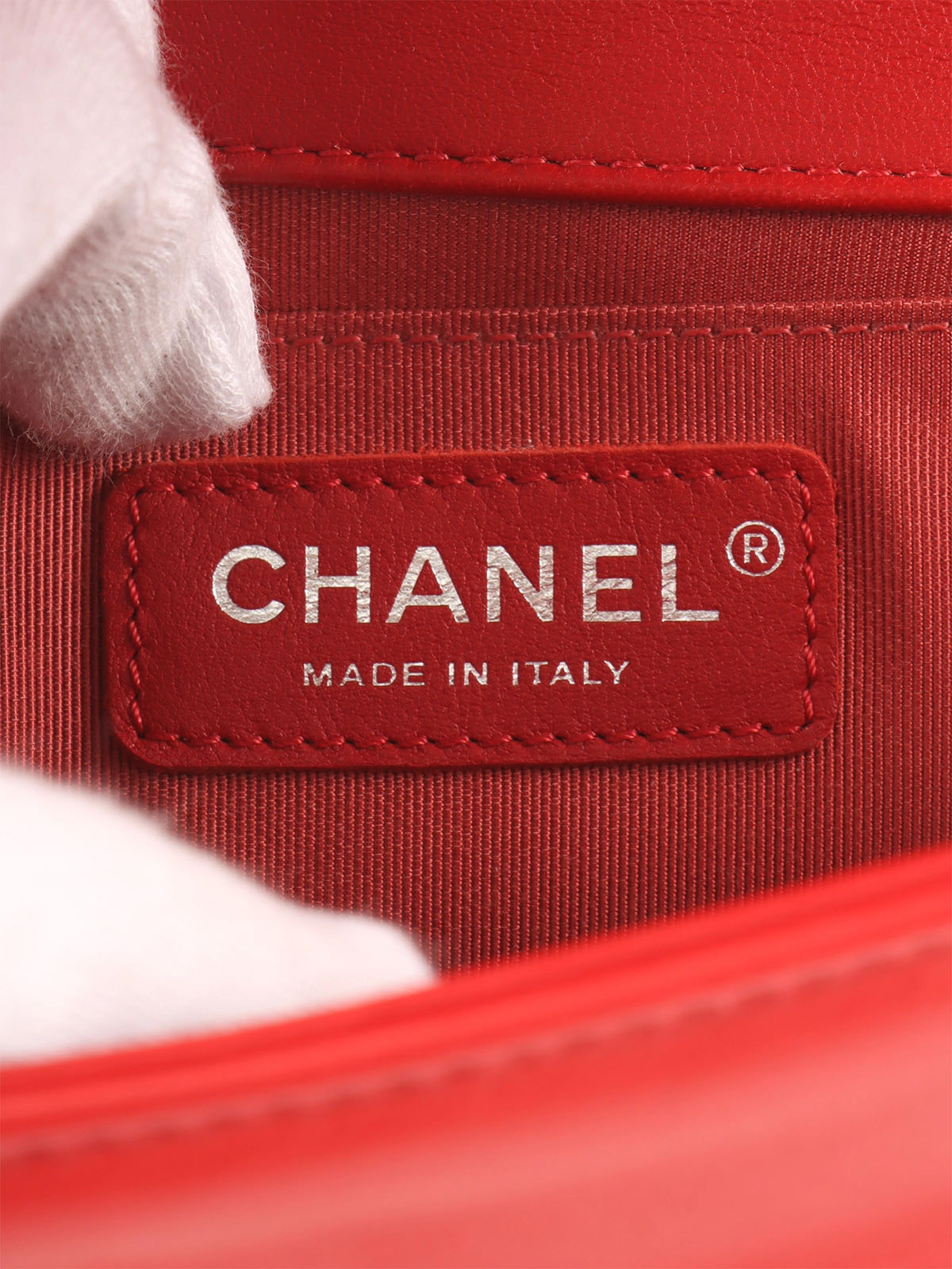 2014 Boy Chanel Chain Shoulder Bag in Red