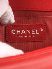 2014 Boy Chanel Chain Shoulder Bag in Red