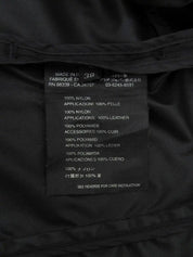 ナイロンロゴベルトコート ブラック