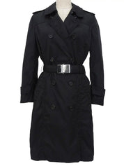 ナイロンロゴベルトコート ブラック