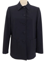 Single-breasted jacket in dark navy