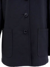 Single-breasted jacket in dark navy