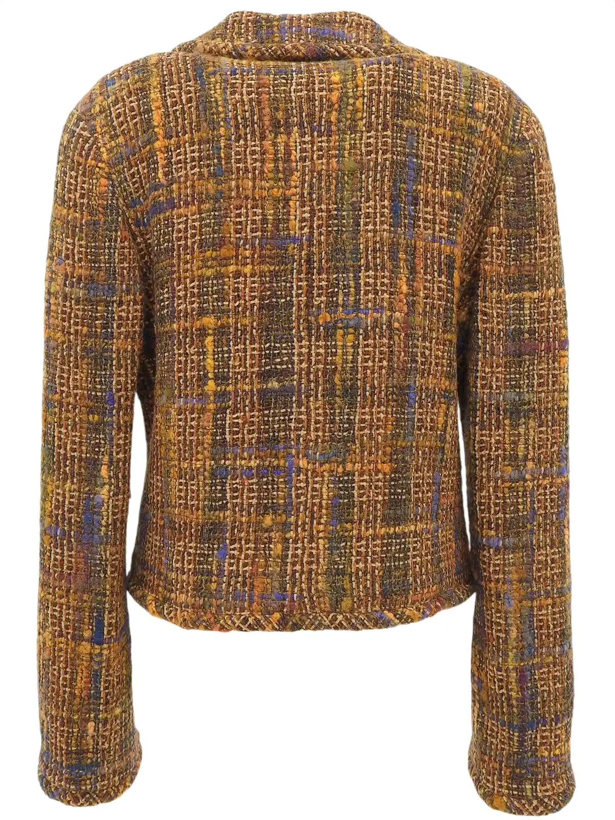 1998 Tweed CC Mark 纽扣夹克 棕色/多色