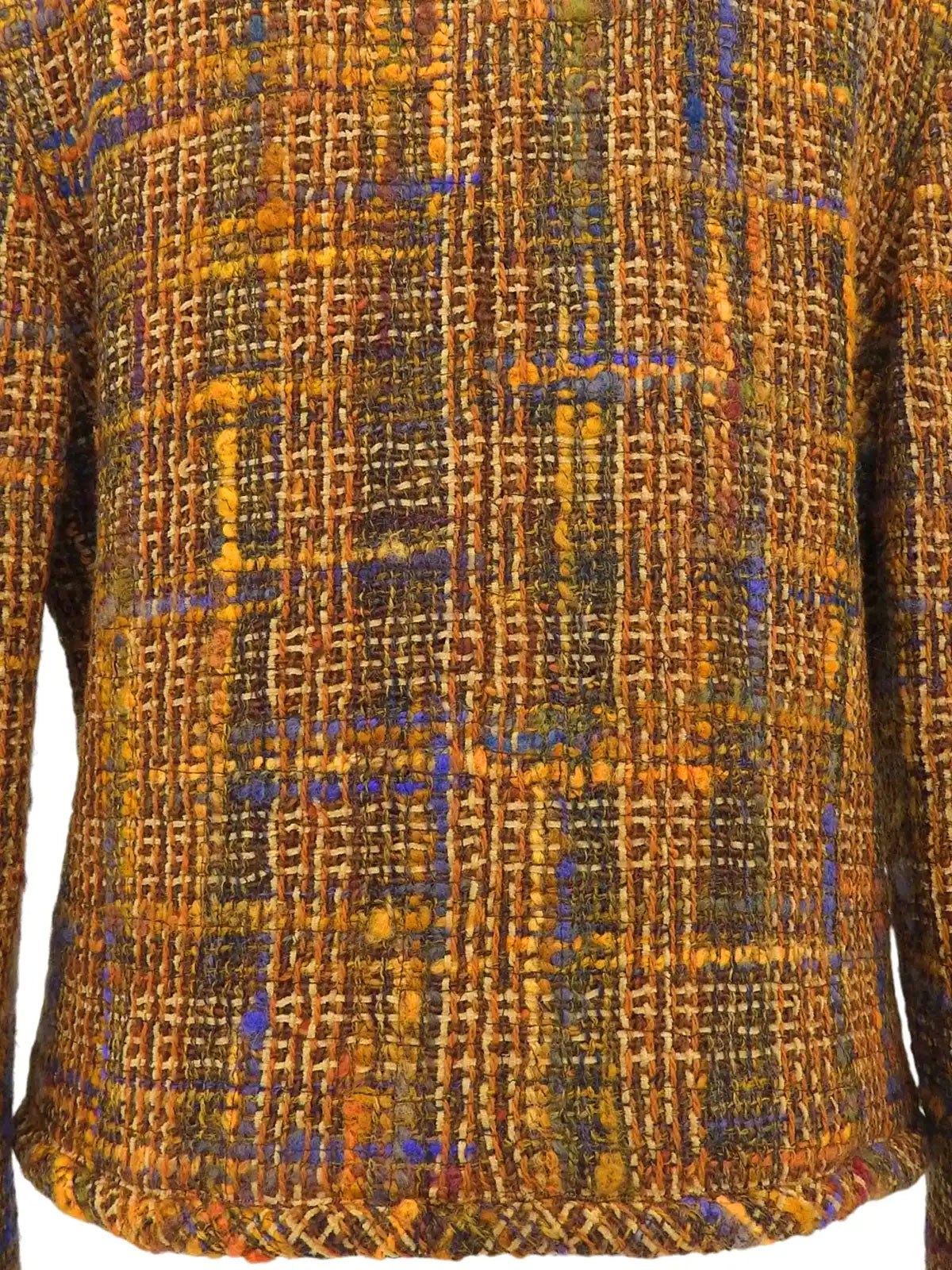 1998 Tweed CC Mark 纽扣夹克 棕色/多色
