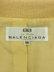 乳黄色羊毛短夹克