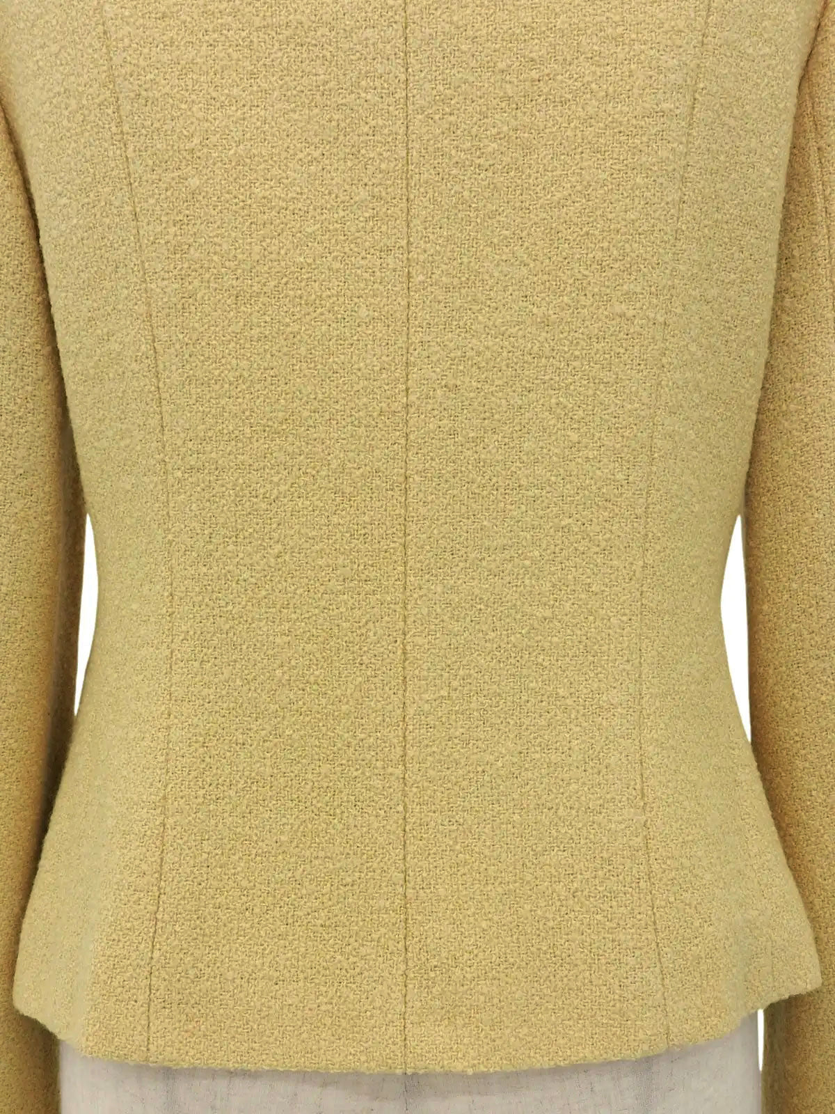 乳黄色羊毛短夹克