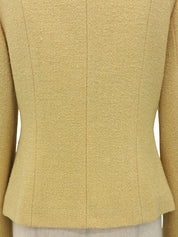 乳黄色羊毛短夹克