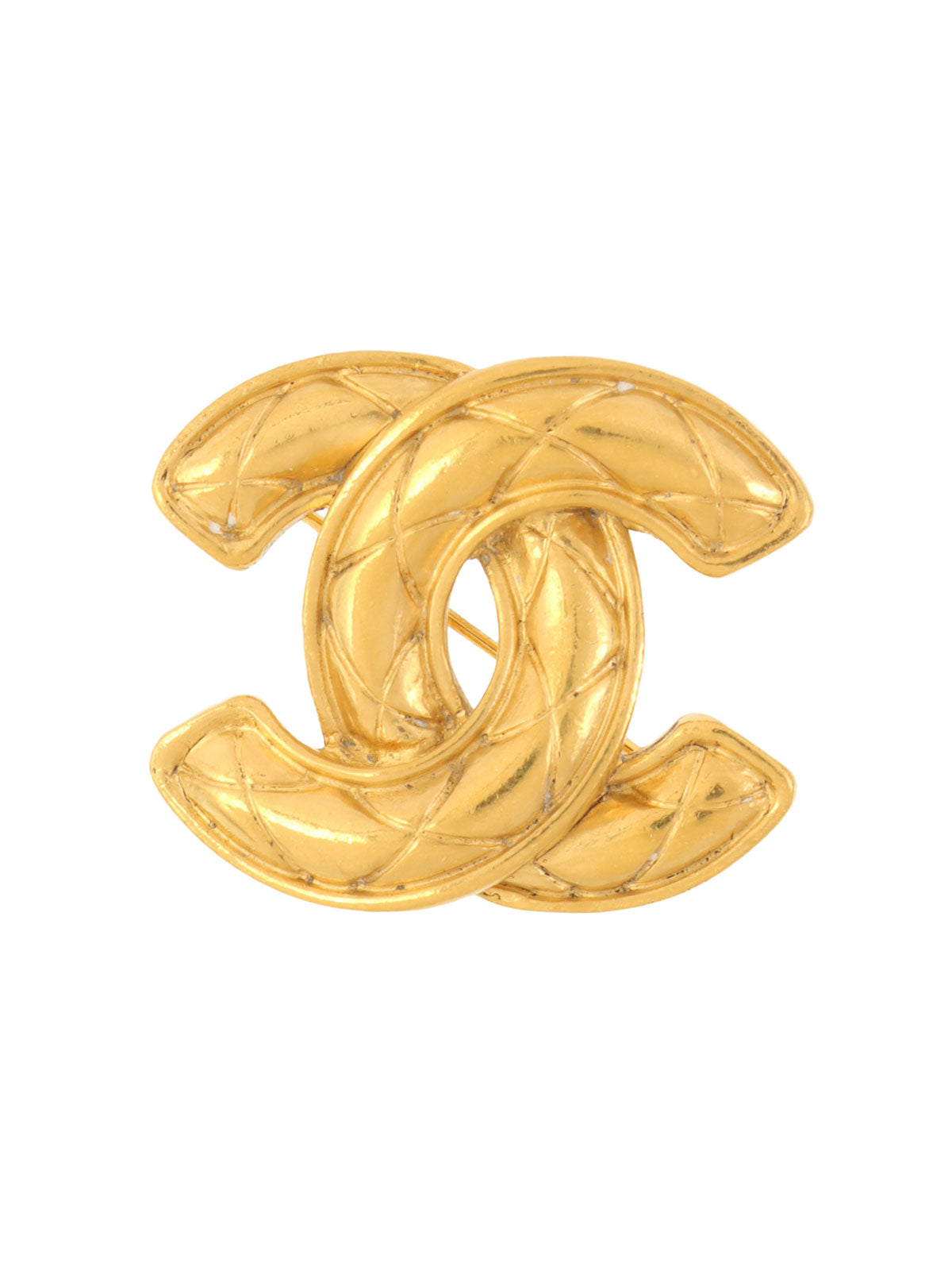 美品 ゴールドツイストロゴブローチ CCロゴ ダブルCロゴ ペアーズ ブローチ ゴールド金具 - メルカリ