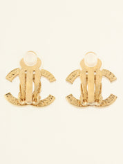 2003年製 デザインCCマークイヤリング ゴールド