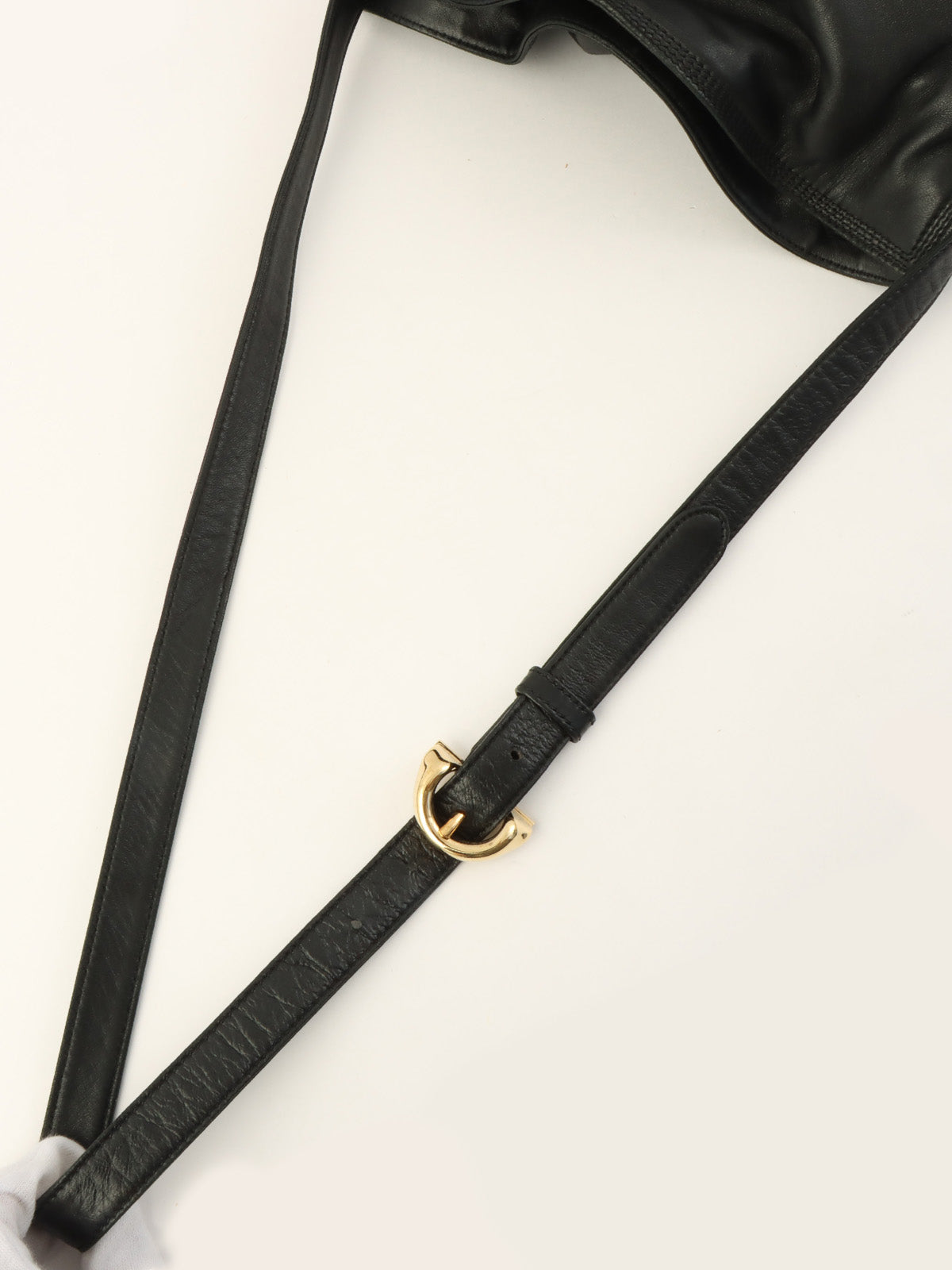 黑色 Anagram Stitch 单肩包
